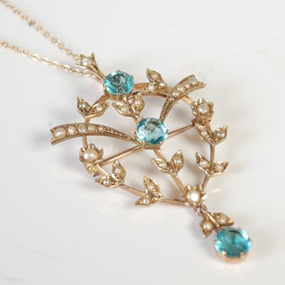 Lot 479 - A late 19th/ early 20th century yellow metal...