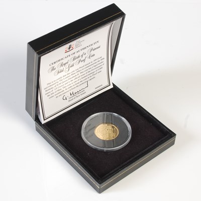 Lot 415 - An Elizabeth II 24ct gold one fifth crown, 6.3...