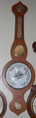 Lot 537 - A 19th century rosewood barometer