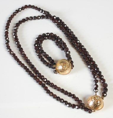 Lot 434 - A late 19th century yellow metal mounted and...