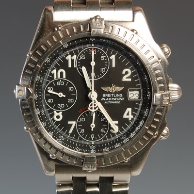 Lot 488 - A gentleman's stainless steel Breitling...