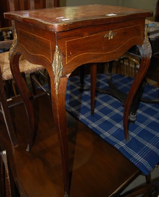 Lot 646 - A late 19th century rosewood, birdseye maple,...