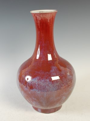 Lot 580 - A Chinese porcelain Sang de Boeuf glazed...