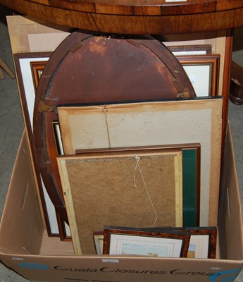 Lot 687 - Box - assorted decorative pictures, prints and...