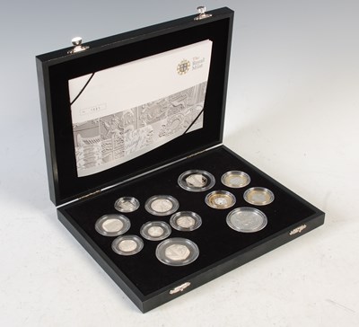 Lot 544 - A Royal Mint 2009 UK silver proof coin set,...