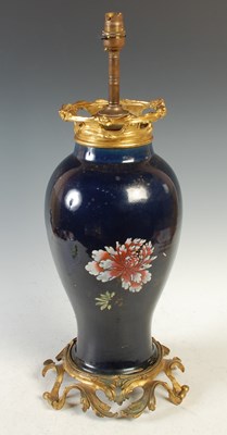 Lot 568 - An antique Chinese porcelain cobalt blue...