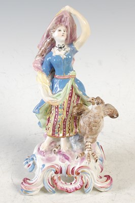Lot 613 - An antique bow porcelain figure of a lady and...