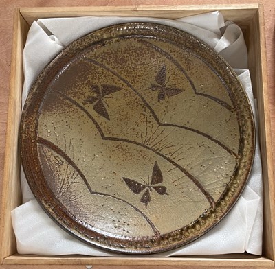 Lot 676 - A Japanese studio pottery bowl of shallow...
