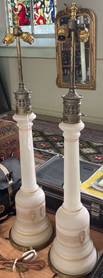 Lot 684 - A pair of American gilt metal mounted opaque...