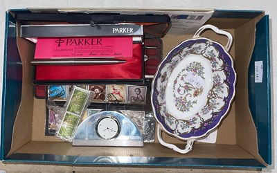 Lot 656 - A box of assorted items, to include instrument...