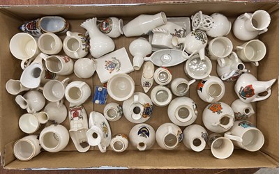 Lot 660 - A collection of assorted Crested Ware, Shelley,...