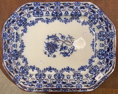 Lot 662 - A 19th century Indian festoon pattern blue...