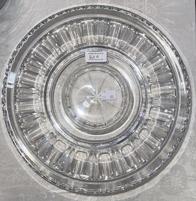 Lot 664A - An early 20th century cut glass shallow bowl,...