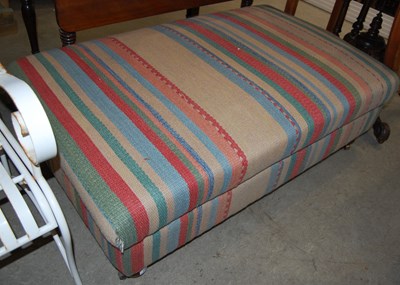 Lot 696 - A Victorian style upholstered rectangular...