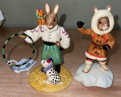 Lot 690 - Two Royal Doulton Bunnykins figures, Dino the...