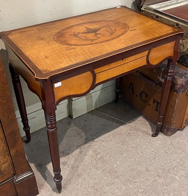 Lot 897 - A 19th century mahogany, satinwood and...