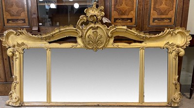 Lot 808A - A 19th century three sectional gilt wood...