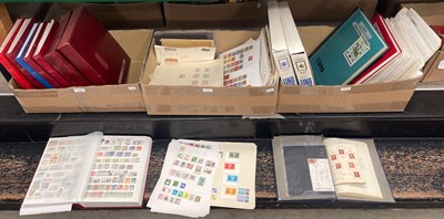 Lot 702 - A stamp collection contained over three boxes...