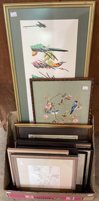 Lot 896 - A group of pictures and prints, to include...