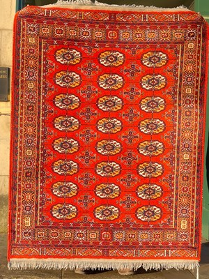 Lot 922 - A modern Boukhara rug, the rectangular field...