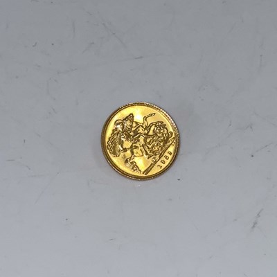 Lot 418A - An Elizabeth II gold half sovereign, dated 1982.