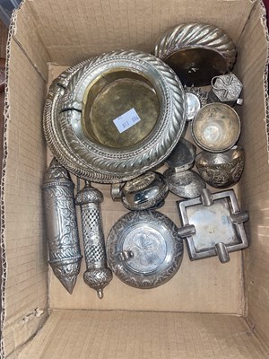 Lot 564H - A collection of assorted Eastern silver and...