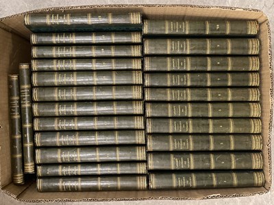 Lot 706 - Twenty four part leatherbound volumes, J. F....
