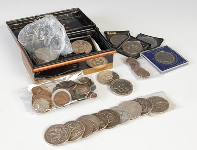 Lot 203 - A collection of 19th century and later coinage,...