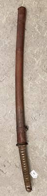 Lot 720 - A WWII Japanese Shin Gunto military sword and...