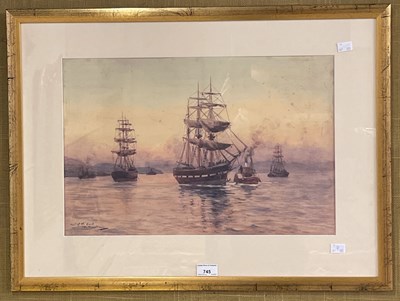 Lot 745 - David Martin 
Tale of the Bank  
coloured...