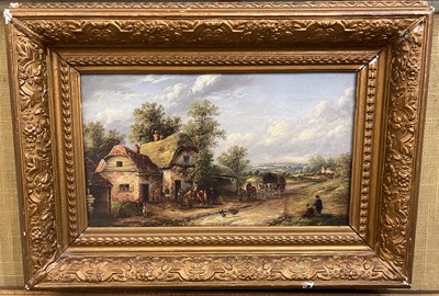 Lot 777 - 19th century British School 
Coaching tavern...