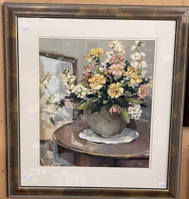 Lot 787 - Ethel Walker (B. 1941) 
Still life 
gouache,...