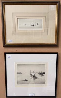 Lot 763 - Roland Langmaid (1897 - 1956) Calm at the Nore,...