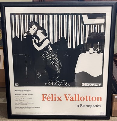 Lot 809 - A framed exhibition poster, Felix Vallotton,...