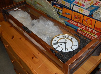 Lot 707 - A Vienna wall clock with black and white Roman...