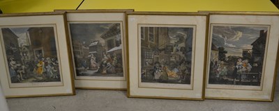 Lot 700 - A set of four coloured engravings after...