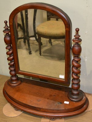 Lot 703 - A late 19th century mahogany dressing table...