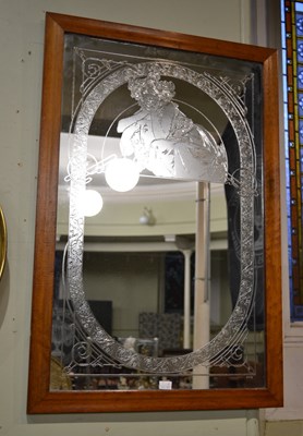 Lot 702 - A 20th century Art Nouveau style mirror...