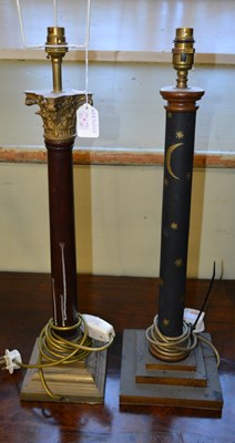 Lot 717 - An early 20th century Corinthian column table...