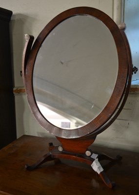 Lot 721 - A Regency style mahogany dressing table mirror...