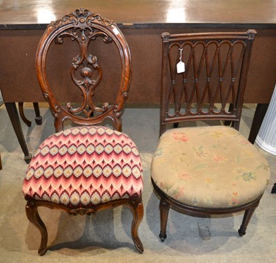 Lot 732 - A 19th century mahogany balloon back dining...