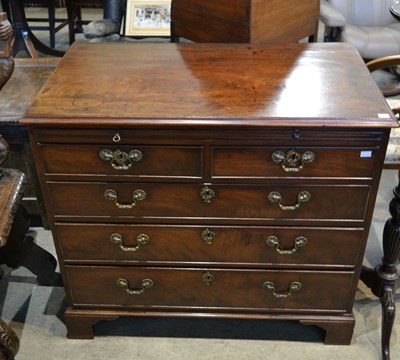 Lot 728 - A 19th century mahogany two over three chest...