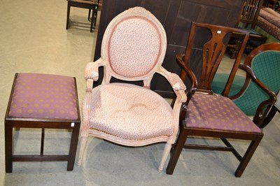 Lot 754 - A 19th century Chippendale style arm chair...