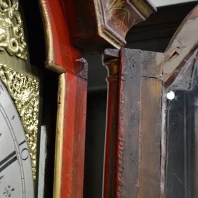 Lot 772 - A 17th century red lacquer chinoiserie...