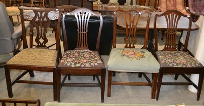 Lot 766 - A set of four assorted 19th century mahogany...