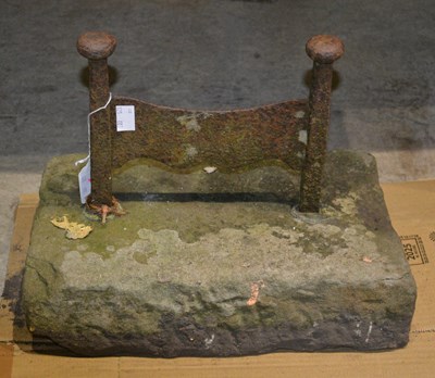 Lot 698 - A late 19th/ early 20th century cast iron boot...