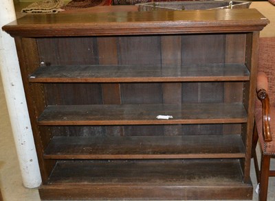 Lot 797 - A late 19th/ early 20th century oak open...