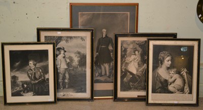 Lot 798 - A group of five assorted prints, to include...