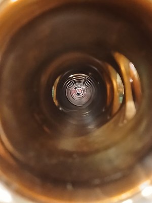 Lot 527 - A brass Yanagisawa Soprano saxophone, engraved...