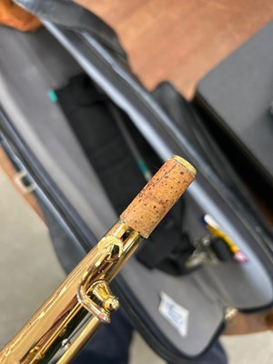 Lot 527 - A brass Yanagisawa Soprano saxophone, engraved...